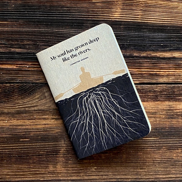 Langston Hughes Literary Notebook, Pocket Journal, Stocking Stiffer Gift for Book Lover