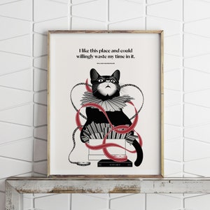 Funny Shakespeare "Cat," Funny Cat in a Box Print, Literary Humor, Cat lover gift, Housewarming Gift for Teacher