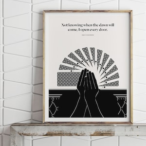 Emily Dickinson Literarischer Kunstdruck, Buchliebhaber Geschenk