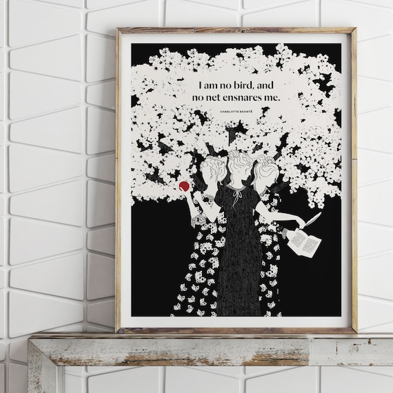 Jane Eyre Art Print: Charlotte Bronte Quote, Literary Poster