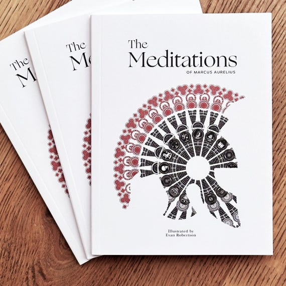 The Meditations by Marcus Aurelius: Illustrated Stoic Philosophy Book
