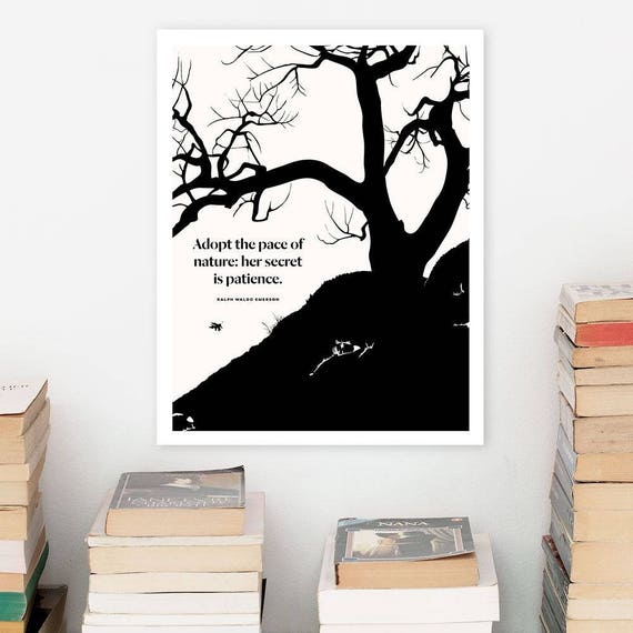 RALPH WALDO EMERSON Literary Art Prints Minimalist Poster | Etsy