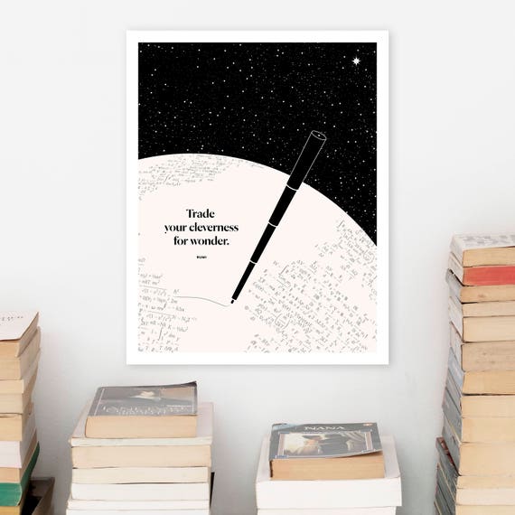 Zitat Von Rumi Literarische Poster Himmlischen Kunst Für Etsy