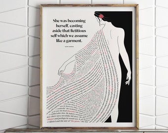 Kate Chopin 'The Awakening' Art Print: Feminist Literary Gift