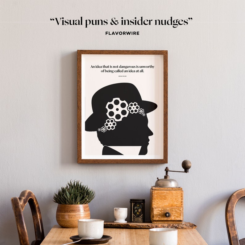 Oscar Wilde Literary Art Print, Philosophy Gift image 3