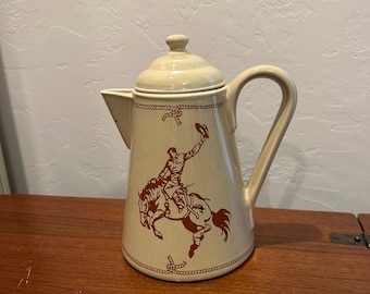 Roy Rogers Stillmeadow Porcelain Coffee Pot & Lid - Ranch Collection J. Ralph