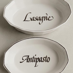 Vintage McCoy Pottery Lasagne & Antipasto Dish Set - 1970s USA Oven Proof