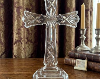 Waterford Crystal Heritage 10” Standing Cross; Waterford Crucifix