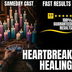HEARTBREAK HEALING SPELL | Emotional Release | Let Go Fast | Move On Spell | Aura Cleanse | Peaceful Closure | Love Detox | Soul Repair