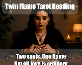 Twin Flame Tarot Reading: Soul Connection & Past Life Insight (24h Delivery, PDF Available)