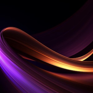 Modern Abstract Digital Art Print Set | Purple and Orange Wave Wall Decor | Minimalist Digital Download for Living Room, Office, Bedroom