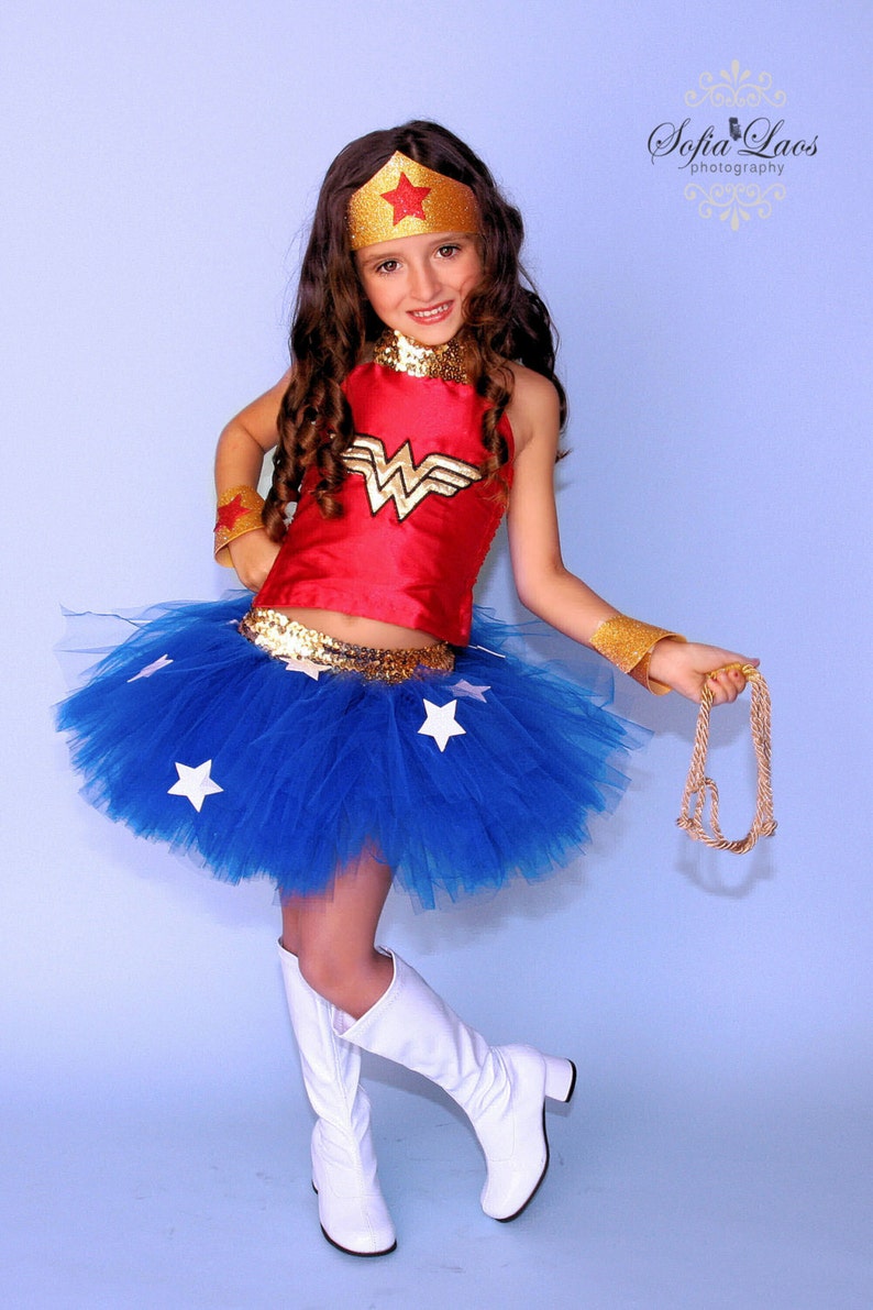 Wonder Woman inspire tutu set......Perfect for Halloweendress | Etsy