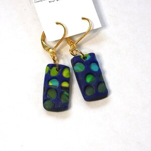 Colorful Dot Overlay Small Earrings
