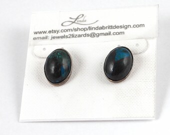 Small Oval 'Mojave' Stone Studs