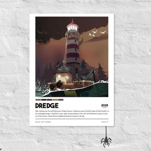 Dredge Beschreibendes A3 Poster - Videospiel Wandkunst Druck