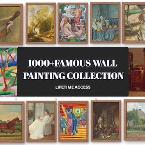 Vintage Art Prints Bundle: 1000+ Historic Masterpiece Paintings (Digital Download)