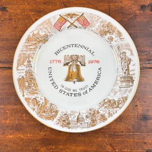 1976 American Bicentennial Commemorative Plate - Etsy