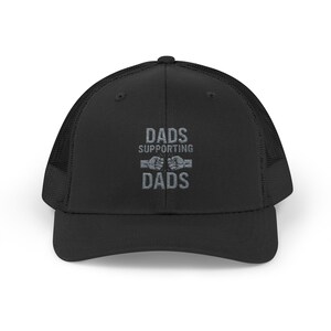 Dads Supporting Dads Snapback Trucker Cap - Perfect Gift for Father&#39;s Day, Outdoor Events, Team Sports, Casual Wear, Dad Life Merch