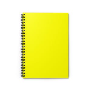 Bright Yellow Spiral Notebook - Ruled Lines, Journal, Notepad, School Supplies, Study Essentials, Gift for Students