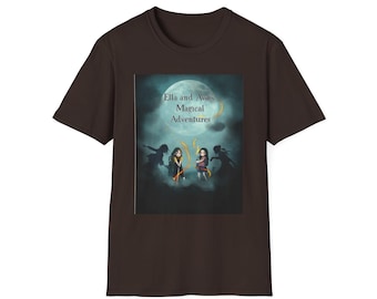 -shirt adulte Ella et Ava Magical Adventures | Couverture de livre fantastique pour enfants