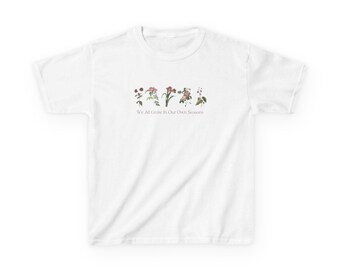 T-shirt fleuri enfant : mignon, confortable, parfait pour les fêtes de printemps, tenues décontractées, réunions de famille