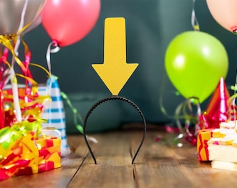 Birthday Party Yellow Arrow Headband Costume Accessory Cosplay Prop