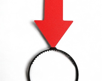 Arrow Headband Downward Pointing Headpiece Directional Costume Accessory Cosplay Prop