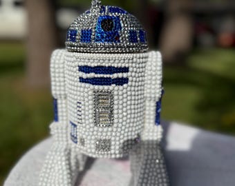 Rhinestone R2D2 statue