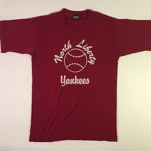 vtg usa made Fruit Of The Loom Best Softball T Shirt 80’s 90’s fade Pizza Parlor