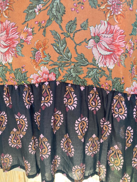 SMALL/MEDIUM Lightweight Embroidered Patchwork Bo… - image 4