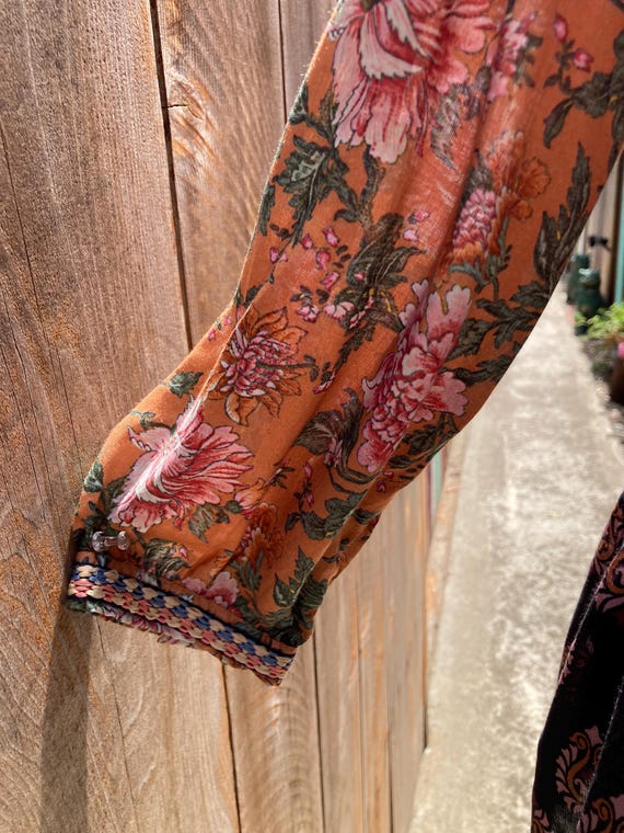 SMALL/MEDIUM Lightweight Embroidered Patchwork Bo… - image 5