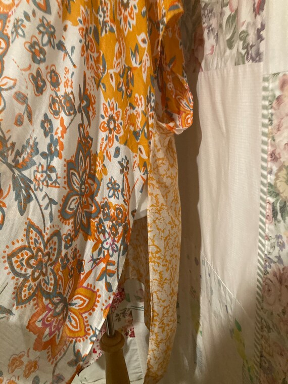 OPEN SIZE, Kimono, Very Lightweight Patchwork Pri… - image 9