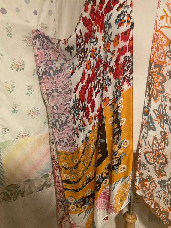 OPEN SIZE, Kimono, Very Lightweight Patchwork Pri… - image 4