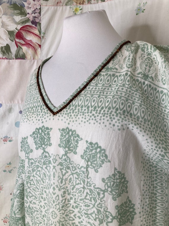 SMALL/MEDIUM Blouse Cotton Lightweight Soft Manda… - image 3