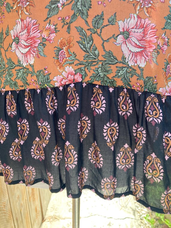 SMALL/MEDIUM Lightweight Embroidered Patchwork Bo… - image 7