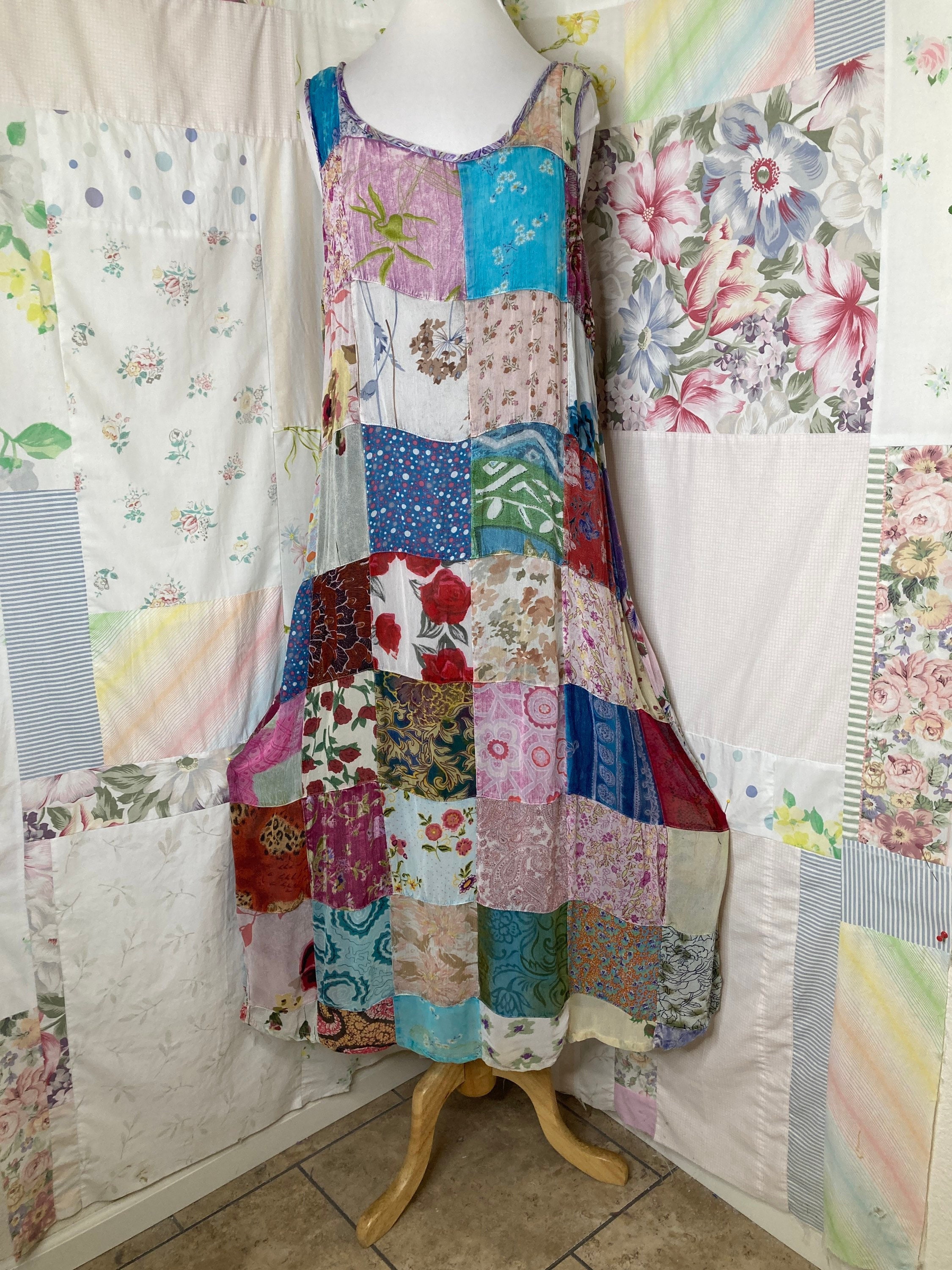 sacred threads patchwork dress