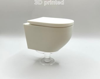 Set da toilette moderno per casa delle bambole in scala 1:6 / Accessorio da bagno in miniatura stampato in 3D