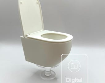 File STL per WC in scala 1:6 / Set bagno in miniatura per casa delle bambole Barbie (download digitale)