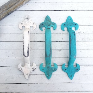 Iron Handle Pull , Cast Iron Barn Door Gate Pull , Gate Handle , Sliding Door Handle , Large Metal Handles , Rustic Handle , Barn Door
