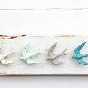 Chippy Pastel Animal Knobs , BIRD , Bird Cabinet Knob , Woodland Lodge Cabin , Swallow Sparrow Garden Lover , Blue Bird Hardware Botanical