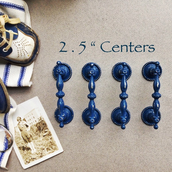 Blue Drawer Pull Etsy