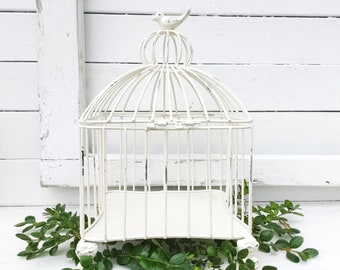 Wedding Bird Cage , Metal Table Centerpiece , French Birdcage , Rustic Wedding Decor Metal Birdcage , Decorative Birdcage Card Holder