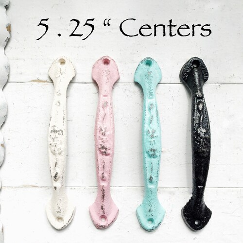 Drawer Pulls Rustic Shabby Chic Cast Iron Drawer Pull Etsy