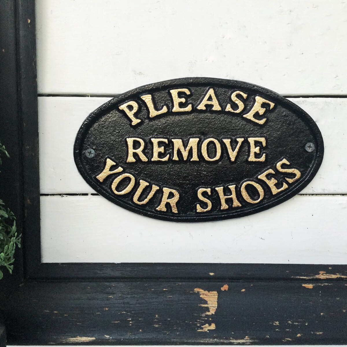 Remove Your Shoes Sign