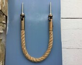 Jute Rope Pulls , Handle Knobs , Western Rustic Hardware , Nautical Ship , Beach House Handles , Furniture Pulls , Tropical Coastal Cottage