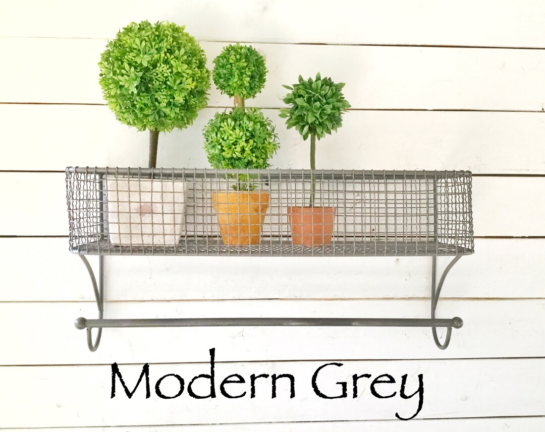 Farm House Style , Grey Baskets , Interior Designs , Metal Wall Baskets ...
