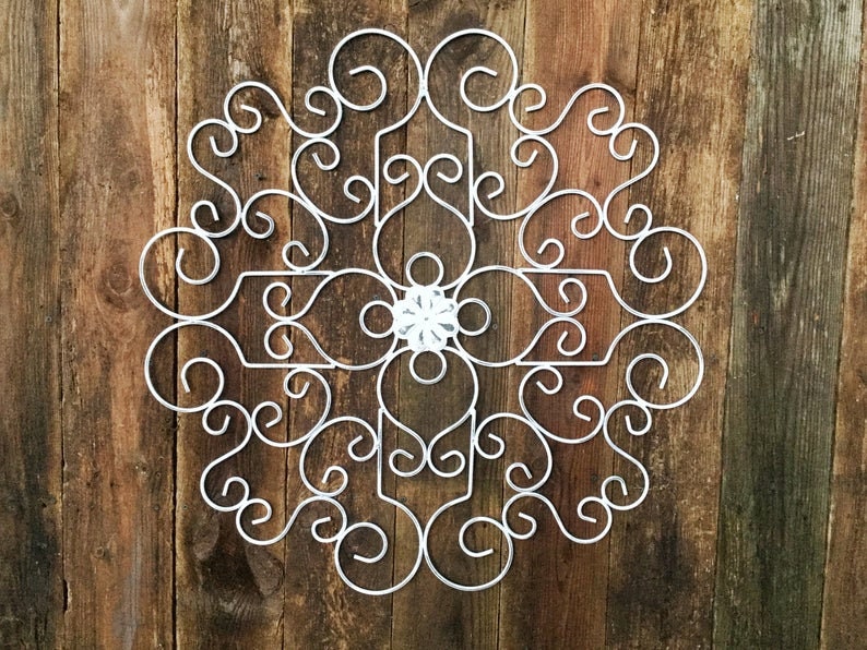 Wall Decor Metal Wall Scroll Iron Wall Scroll Metal Etsy