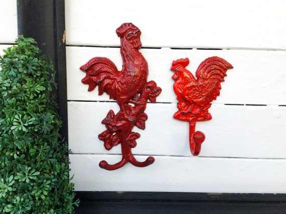 Cast Iron Rooster Bathroom Towel Ring Rustic Kitchen Hanger Hen Bath Wall Holder Cast Iron Rooster Bathroom Towel Ring Rustic Kitchen Hanger Hen Bath Wall Holder