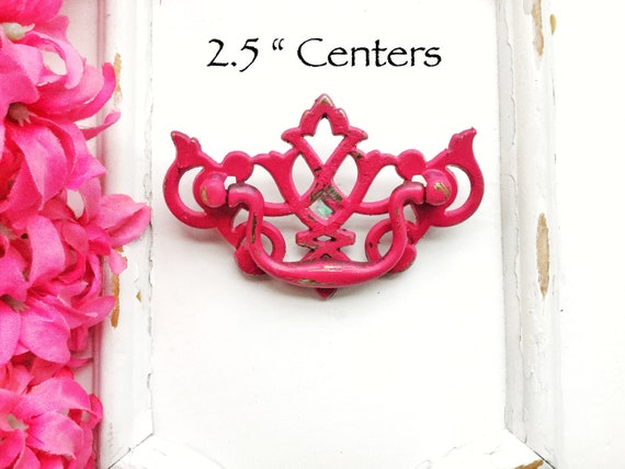 hot pink dresser knobs FENSING 12 Pcs 30MM Pink Glass Crystal Cabinet Knobs - Diamond Knobs for Dresser Drawers