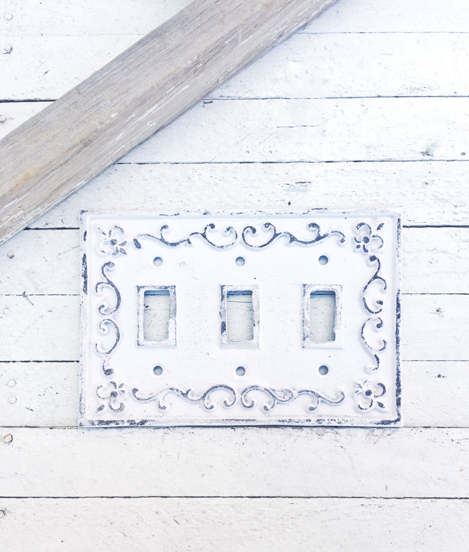 Metal Wall Decor Light Switch Covertriple Light Switch Etsy